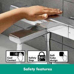 Hansgrohe Croma E Showerpipe 280 Thermostatic Bath Shower Mixer - 27687000 11 Hansgrohe Croma E Showerpipe 280 Thermostatic Bath Shower Mixer - 27687000 -ShowerLux Shop 27687000 D3 460