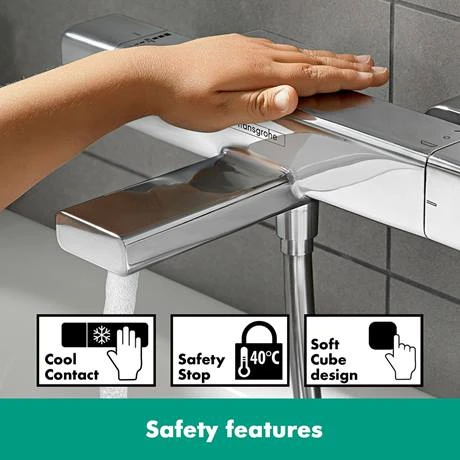 Hansgrohe Croma E Showerpipe 280 Thermostatic Bath Shower Mixer - 27687000 6 Hansgrohe Croma E Showerpipe 280 Thermostatic Bath Shower Mixer - 27687000 - Image 4