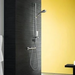 Hansgrohe Croma Vario EcoSmart 4 Spray 90cm Shower Slider Rail Kit with Soap Dish - 27653000 -ShowerLux Shop 27771000 D1 460