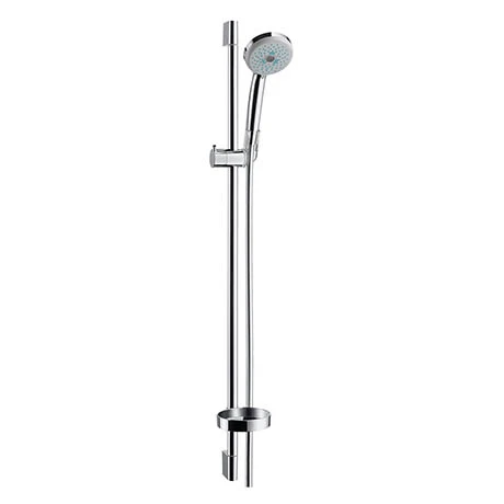 Hansgrohe Croma Multi 3 Spray 90cm Shower Slider Rail Kit with Soap Dish - 27774000 3 Hansgrohe Croma Multi 3 Spray 90cm Shower Slider Rail Kit with Soap Dish - 27774000