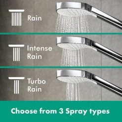 Hansgrohe Croma E Complete Shower Set with Wall Mounted Shower Handset - 27953000 10 Hansgrohe Croma E Complete Shower Set with Wall Mounted Shower Handset - 27953000 -ShowerLux Shop 27953000 D4 460