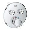 Grohe Grohtherm SmartControl Thermostat Round 2 Outlet Concealed Mixer Trim - 29119000 1 Grohe Grohtherm SmartControl Thermostat Round 2 Outlet Concealed Mixer Trim - 29119000 -ShowerLux Shop 29119000 P