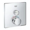 Grohe Grohtherm SmartControl Thermostat Square 1 Outlet Concealed Mixer Trim - 29123000 2 Grohe Grohtherm SmartControl Thermostat Square 1 Outlet Concealed Mixer Trim - 29123000 -ShowerLux Shop 29123000 P