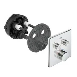 Grohe Grohtherm SmartControl Thermostat Square 2 Outlet Concealed Mixer Trim - 29124000 10 Grohe Grohtherm SmartControl Thermostat Square 2 Outlet Concealed Mixer Trim - 29124000 -ShowerLux Shop 29124000 D3 460
