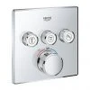 Grohe Grohtherm SmartControl Thermostat Square 3 Outlet Concealed Mixer Trim - 29126000 2 Grohe Grohtherm SmartControl Thermostat Square 3 Outlet Concealed Mixer Trim - 29126000 -ShowerLux Shop 29126000 P