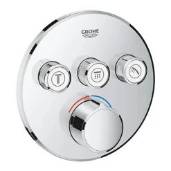 Grohe SmartControl Round 3 Outlet Concealed Mixer Trim - 29146000