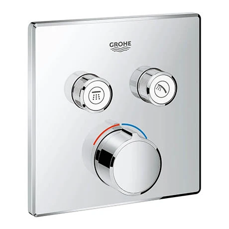 Grohe SmartControl Square 2 Outlet Concealed Mixer Trim - 29148000 3 Grohe SmartControl Square 2 Outlet Concealed Mixer Trim - 29148000