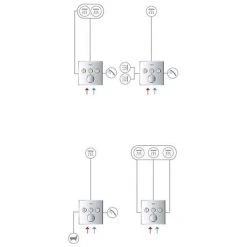 Grohe SmartControl Square 3 Outlet Concealed Mixer Trim - 29149000 7 Grohe SmartControl Square 3 Outlet Concealed Mixer Trim - 29149000 -ShowerLux Shop 29149000 D2 460