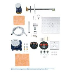 Grohe Grohtherm SmartControl Square Perfect Shower Set with Rainshower 310 SmartActive - 34706000 -ShowerLux Shop 34706000 D3 460