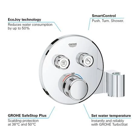 Grohe Grohtherm SmartControl Perfect Shower Set - 34743000 4 Grohe Grohtherm SmartControl Perfect Shower Set - 34743000 - Image 2