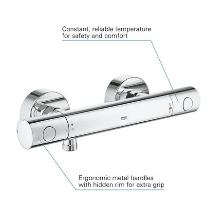 Grohe Precision Get Thermostatic Shower Mixer 1/2" - 34773000 4 Grohe Precision Get Thermostatic Shower Mixer 1/2" - 34773000 - Image 2
