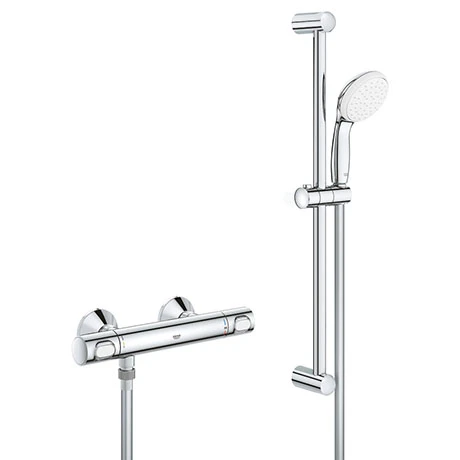 Grohe Precision Flow Thermostatic Shower Mixer 1/2" with Shower Set for Low Pressure - 34807000 3 Grohe Precision Flow Thermostatic Shower Mixer 1/2" with Shower Set for Low Pressure - 34807000