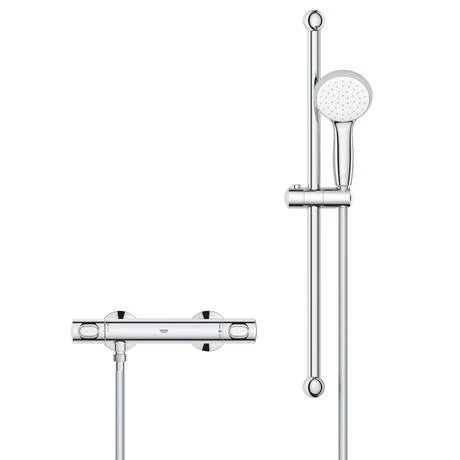 Grohe Precision Flow Thermostatic Shower Mixer 1/2" with Shower Set - 34841000 4 Grohe Precision Flow Thermostatic Shower Mixer 1/2" with Shower Set - 34841000 - Image 2