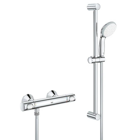 Grohe Precision Flow Thermostatic Shower Mixer 1/2" with Shower Set - 34841000 3 Grohe Precision Flow Thermostatic Shower Mixer 1/2" with Shower Set - 34841000