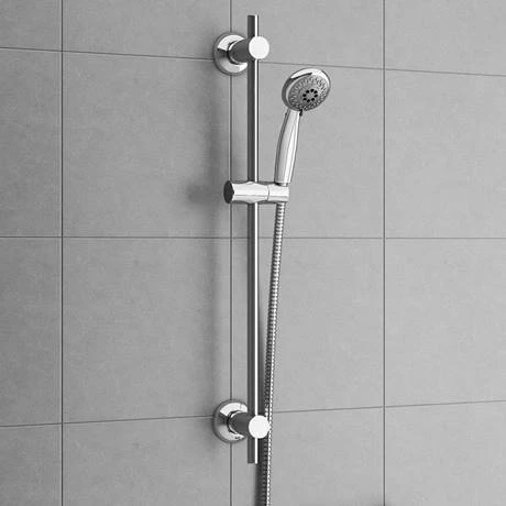 Apollo Wall Mounted Thermostatic Bath Shower Mixer + Slider Rail Kit 5 Apollo Wall Mounted Thermostatic Bath Shower Mixer + Slider Rail Kit - Image 3