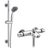 Apollo Wall Mounted Thermostatic Bath Shower Mixer + Slider Rail Kit 2 Apollo Wall Mounted Thermostatic Bath Shower Mixer + Slider Rail Kit -ShowerLux Shop 4BSMT SK1 p