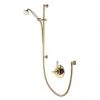 Aqualisa - Aquatique Thermo Concealed Thermostatic Valve with Slide Rail Kit - Gold - 500.00.04-560.04 -ShowerLux Shop 500.00.04 560.04 P