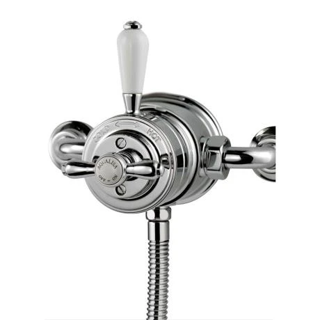 Aqualisa - Aquatique Thermo Exposed Thermostatic Valve with Slide Rail Kit - Chrome - 500.10.01-561.01 4 Aqualisa - Aquatique Thermo Exposed Thermostatic Valve with Slide Rail Kit - Chrome - 500.10.01-561.01 - Image 2