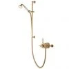 Aqualisa - Aquatique Thermo Exposed Thermostatic Valve with Slide Rail Kit - Gold - 500.10.04-561.04 -ShowerLux Shop 500.10.04 561.04 P