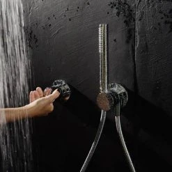 Keuco Ixmo Round Thermostatic Shower System with Head + Handset - Chrome -ShowerLux Shop 59602010001 D2 460