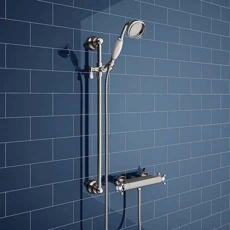 Chatsworth Traditional Crosshead Bottom Outlet Thermostatic Bar Shower Valve 4 Chatsworth Traditional Crosshead Bottom Outlet Thermostatic Bar Shower Valve - Image 2