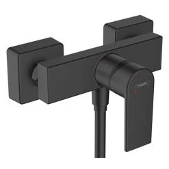 Hansgrohe Vernis Shape Exposed Single Lever Shower Mixer - Matt Black - 71650670