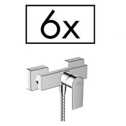 Hansgrohe Pack of 6 Vernis Shape Concealed Single Lever Shower Mixer - Chrome - 71657000