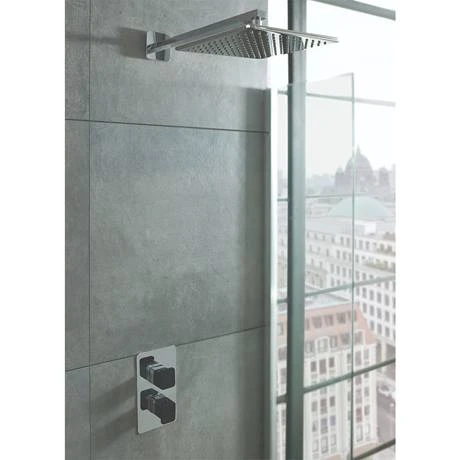 JTP Axel Twin Outlet Thermostatic Concealed Shower Valve with Matt Black Handles 5 JTP Axel Twin Outlet Thermostatic Concealed Shower Valve with Matt Black Handles - Image 3