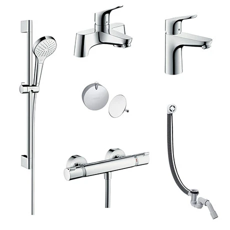 Hansgrohe Over Bath Taps & Shower Package 3 Hansgrohe Over Bath Taps & Shower Package