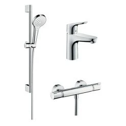 Hansgrohe Thermostatic Shower System & Tap Package