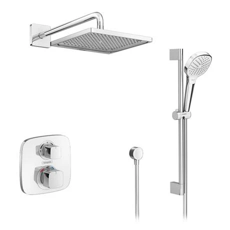 Hansgrohe Ecostat E Square Complete Shower Set with Shower Slider Rail Kit 8 Hansgrohe Ecostat E Square Complete Shower Set with Shower Slider Rail Kit - Image 6