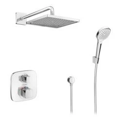 Hansgrohe Ecostat E Square Complete Shower Set with Wall Mounted Shower Handset 13 Hansgrohe Ecostat E Square Complete Shower Set with Wall Mounted Shower Handset -ShowerLux Shop 88102004 n d4 460