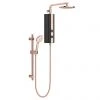 AQUAS AquaMax Flex Manual Smart 9.5KW Black + Rose Gold Electric Shower -ShowerLux Shop A000375 p