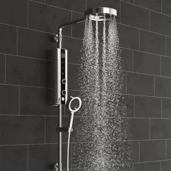 AQUAS Indulge Touch Inline X-Jet 9.5KW Chrome Electric Shower - A000393 -ShowerLux Shop A000393 d6 460