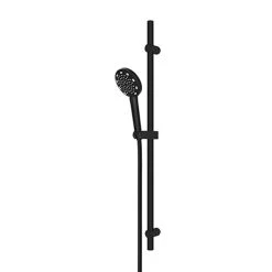 AQUAS X-Jet Turbo Slider Rail Kit with 3-Spray Handshower - Matt Black