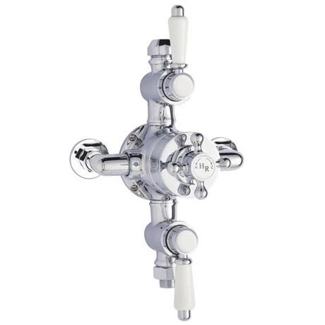 Hudson Reed Traditional Triple Exposed Thermostatic Shower Valve - A3089E 3 Hudson Reed Traditional Triple Exposed Thermostatic Shower Valve - A3089E