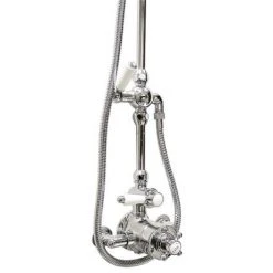 Hudson Reed Twin Shower Valve with Victorian Grand Rigid Riser Kit - Chrome 9 Hudson Reed Twin Shower Valve with Victorian Grand Rigid Riser Kit - Chrome -ShowerLux Shop A3099 AM312 new d22 375