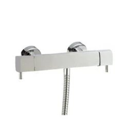 Hudson Reed Quadro Thermostatic Bar Valve with Sheer Slide Rail Kit - Chrome -ShowerLux Shop A3167 A3503 d2 375