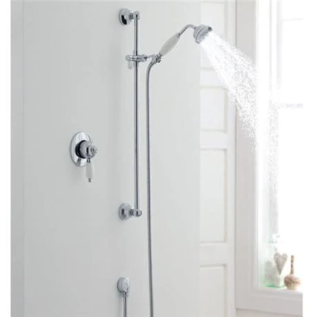 Nuie Nostalgic Manual Shower Valve + Slider Rail Kit 4 Nuie Nostalgic Manual Shower Valve + Slider Rail Kit - Image 2