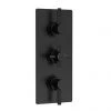 Hudson Reed Tec Pura Plus Triple Concealed Thermostatic Shower Valve - Matt Black - A4003 1 Hudson Reed Tec Pura Plus Triple Concealed Thermostatic Shower Valve - Matt Black - A4003 -ShowerLux Shop A4003 m