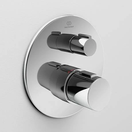 Ideal Standard Ceratherm T100 Chrome Built-In Thermostatic 1 Outlet Round Shower Mixer + Easybox 6 Ideal Standard Ceratherm T100 Chrome Built-In Thermostatic 1 Outlet Round Shower Mixer + Easybox - Image 4