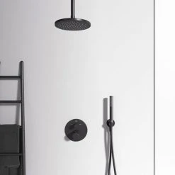 Ideal Standard Silk Black Ceratherm T100 Built-In Thermostatic 2 Outlet Bath Shower Mixer 8 Ideal Standard Silk Black Ceratherm T100 Built-In Thermostatic 2 Outlet Bath Shower Mixer -ShowerLux Shop A5814XG D2 460