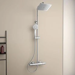 Ideal Standard Ceratherm T100 Exposed Thermostatic Bath Shower System - A7242AA