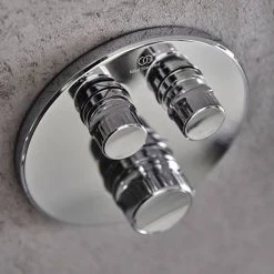 Ideal Standard Ceratherm Navigo Chrome Built-In Thermostatic 2 Outlet Round Shower Mixer + Easybox 9 Ideal Standard Ceratherm Navigo Chrome Built-In Thermostatic 2 Outlet Round Shower Mixer + Easybox -ShowerLux Shop A7296AA A1000NU D2 460