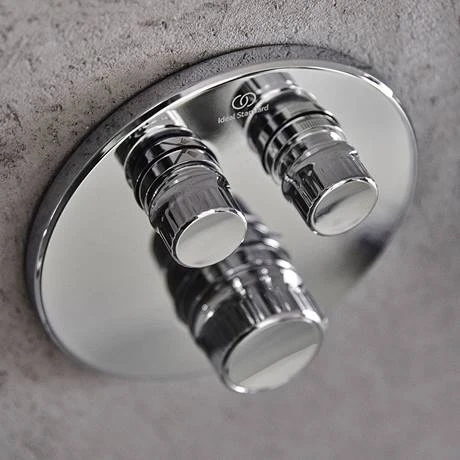 Ideal Standard Ceratherm Navigo Chrome Built-In Thermostatic 2 Outlet Round Shower Mixer + Easybox 5 Ideal Standard Ceratherm Navigo Chrome Built-In Thermostatic 2 Outlet Round Shower Mixer + Easybox - Image 3