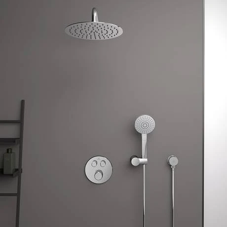 Ideal Standard Ceratherm Navigo Chrome Built-In Thermostatic 2 Outlet Round Shower Mixer + Easybox 7 Ideal Standard Ceratherm Navigo Chrome Built-In Thermostatic 2 Outlet Round Shower Mixer + Easybox - Image 5