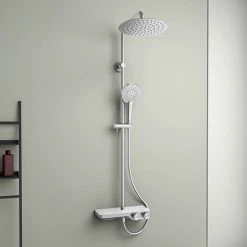 Ideal Standard Ceratherm S200 Exposed Thermostatic Shelf Shower System - A7331AA