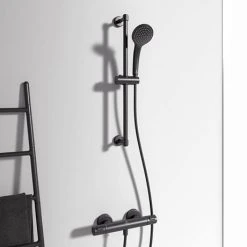 Ideal Standard Silk Black Ceratherm T25 Exposed Thermostatic Shower System - A7569XG 8 Ideal Standard Silk Black Ceratherm T25 Exposed Thermostatic Shower System - A7569XG -ShowerLux Shop A7569XG D1 460
