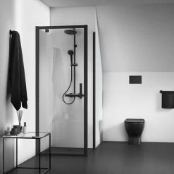 Ideal Standard Silk Black Ceratherm T25 Exposed Thermostatic Shower System - A7571XG -ShowerLux Shop A7571XG D3 460