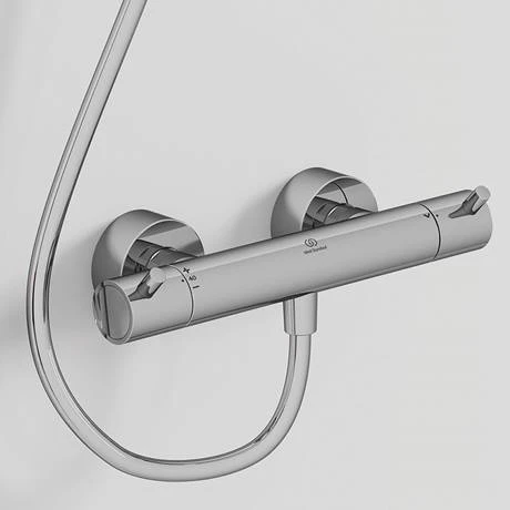 Ideal Standard Ceratherm T125 Exposed Thermostatic Bar Shower Mixer - A7592AA 6 Ideal Standard Ceratherm T125 Exposed Thermostatic Bar Shower Mixer - A7592AA - Image 4